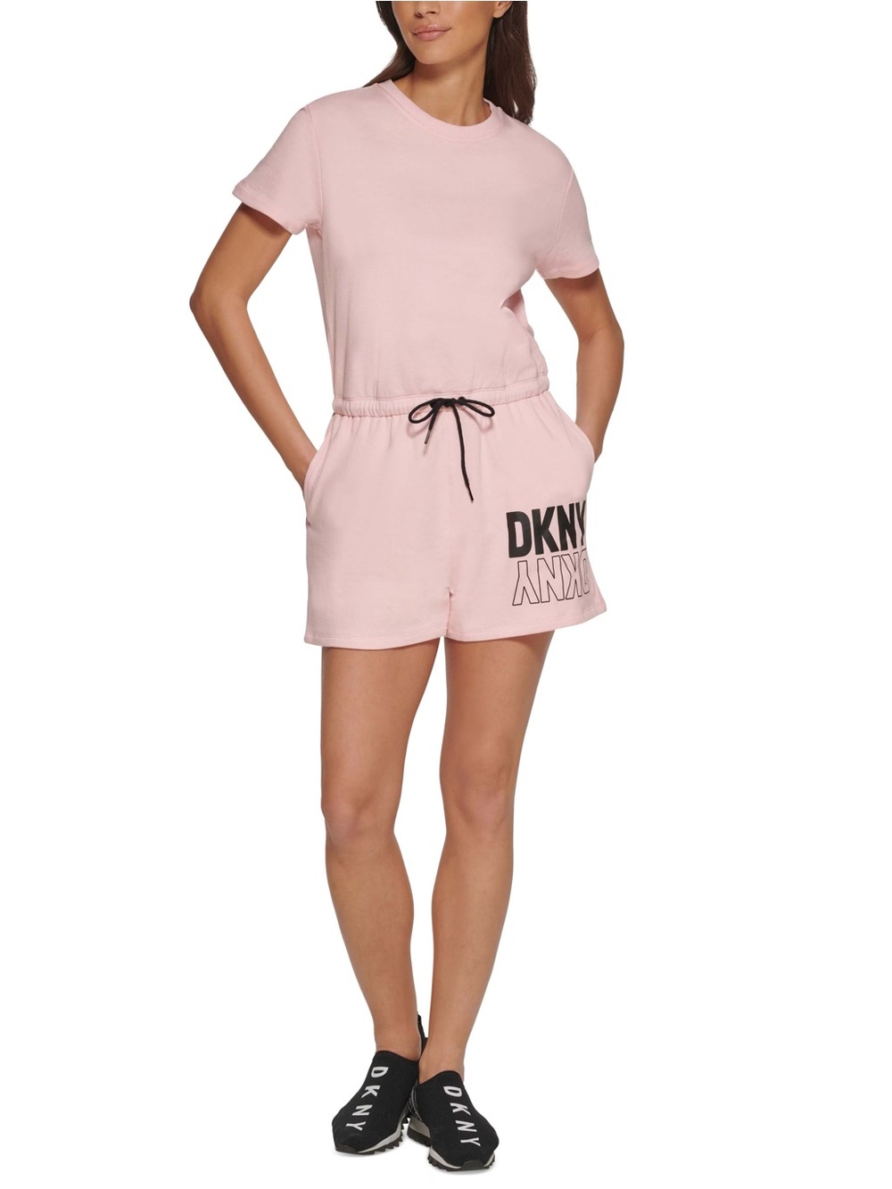🆕 DKNY Light Pink Romper Size XL